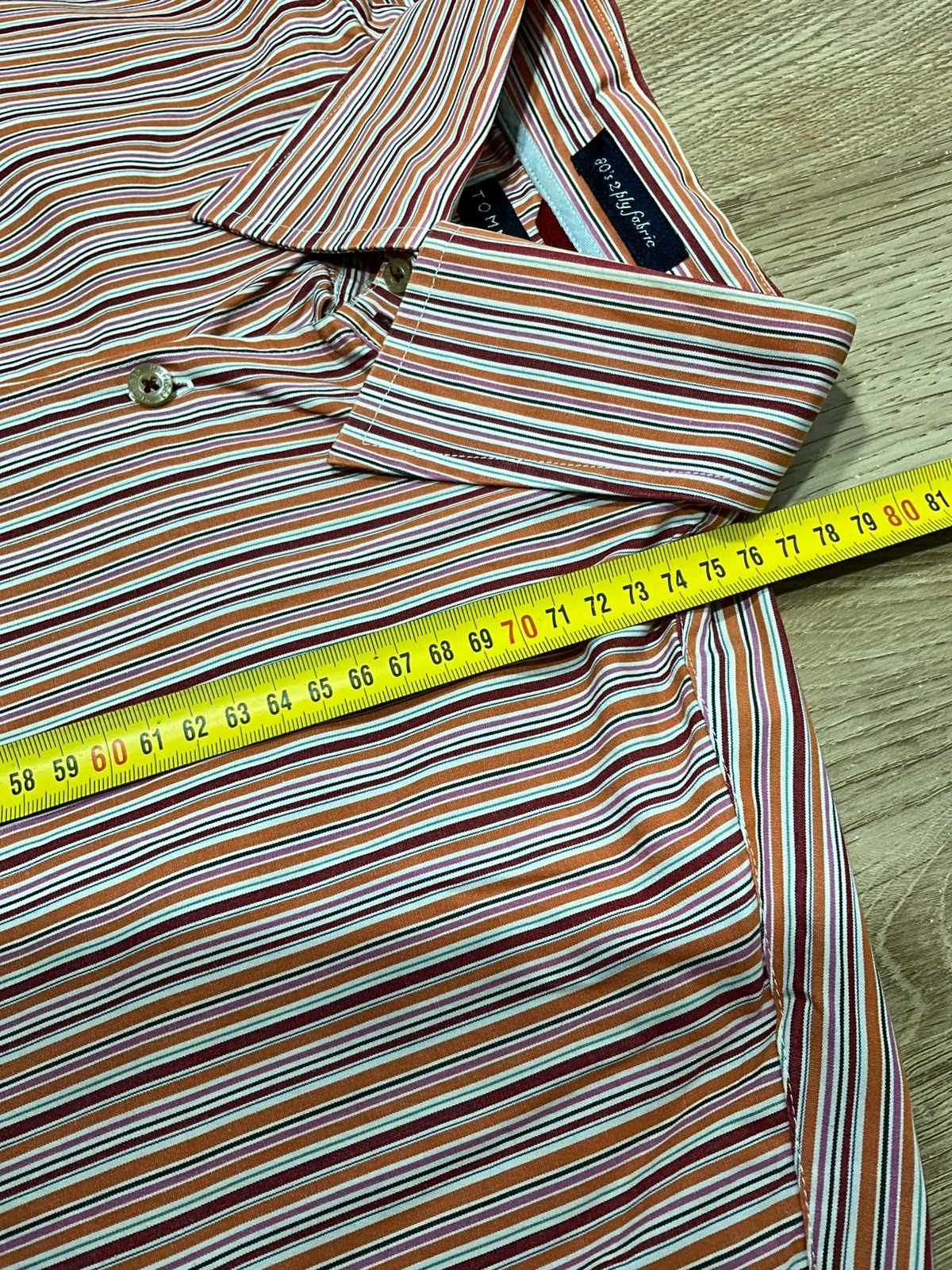 Chemise Tommy Hilfiger Manches Longues L Vintage 100% Coton Rayée Multicolore – photo 13